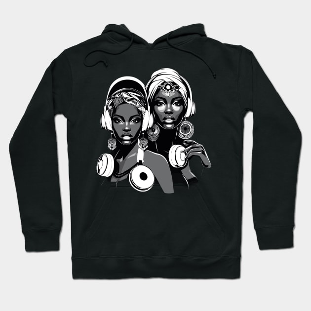 Afrocentric Women Music Hoodie by Graceful Designs